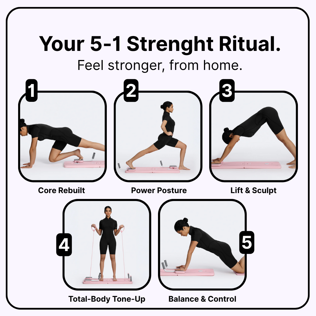 Pilara Reformer Board — Your Strength, Rebuilt at Home